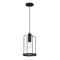 Designers Fountain Tafo 60 Watt 1 Light Matte Black Pendant with Cage Shade D273M-8P-MB - alternate 1